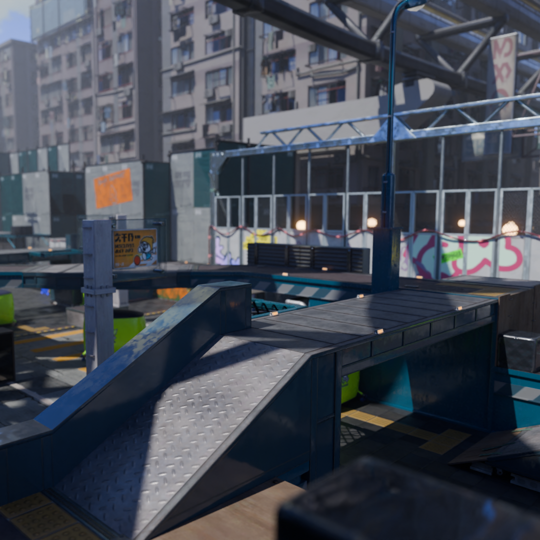 Open3DLab • Eeltail Alley Turf War 3.0 - 8.0 (Splatoon 3), Blender 4.1.1