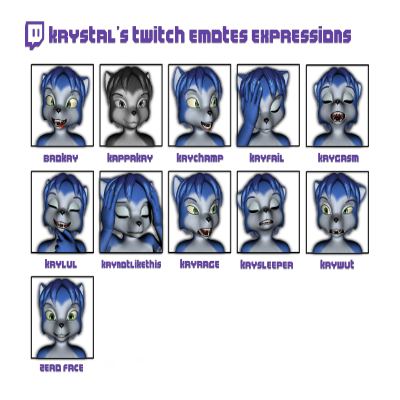 Open3DLab • Krystal Twitch Emote Expressions