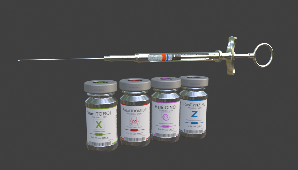 Syringe and poisons
