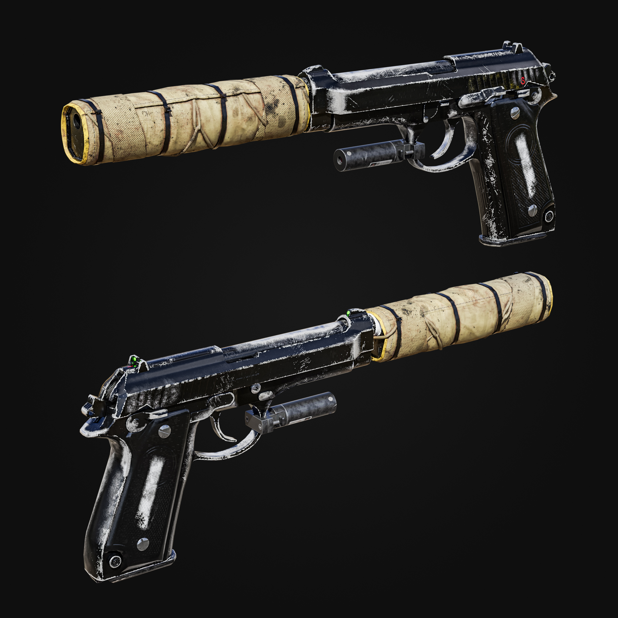 Open3DLab • PRB92 Luison, Beretta M9 (Rainbow Six Siege)