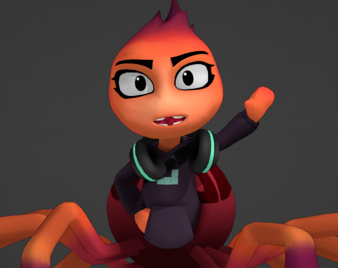 Open3DLab • Ms.Tarantula The Bad Guys 2 (repaired model)