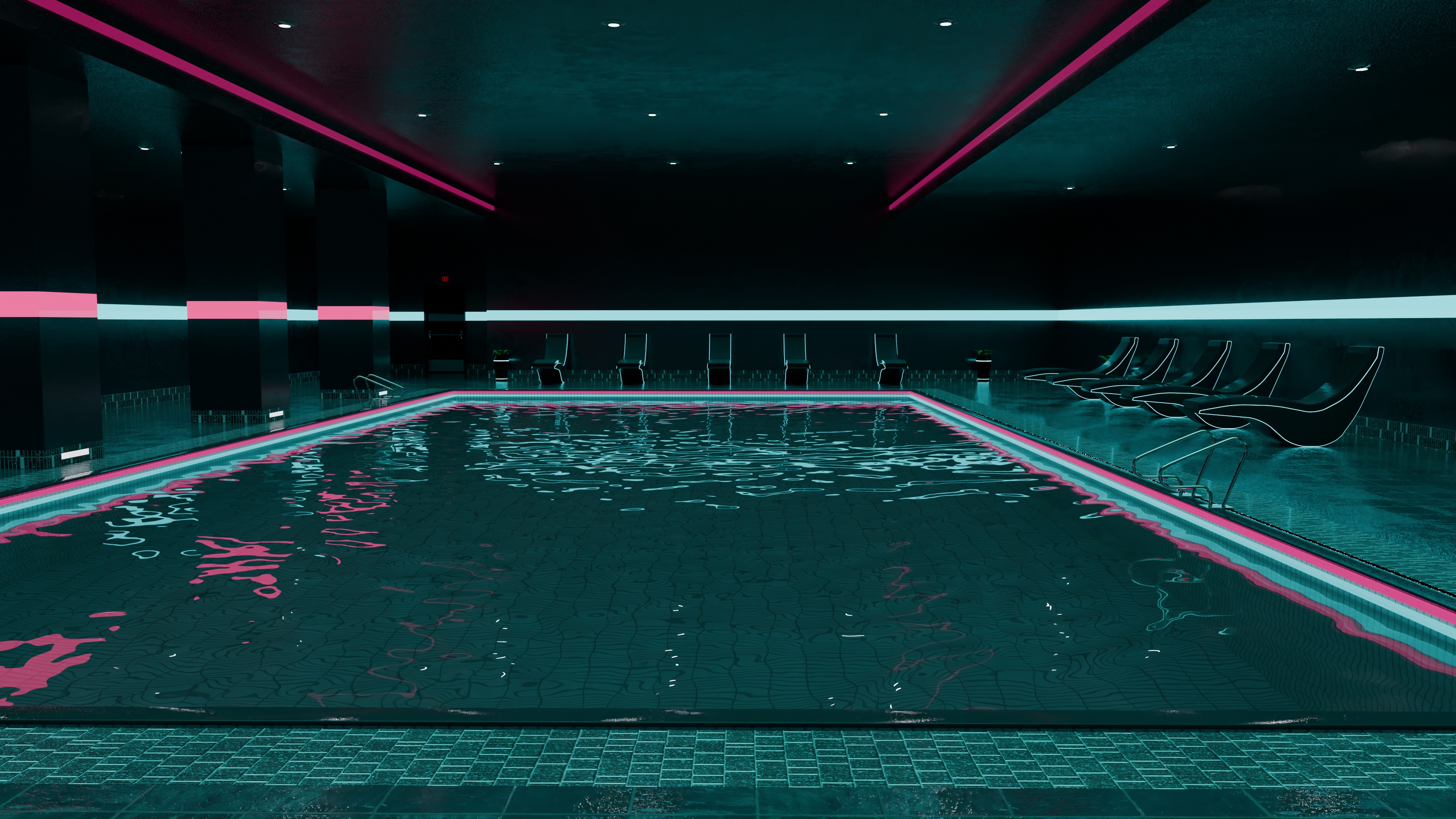 Open3DLab • Neon Indoor Pool