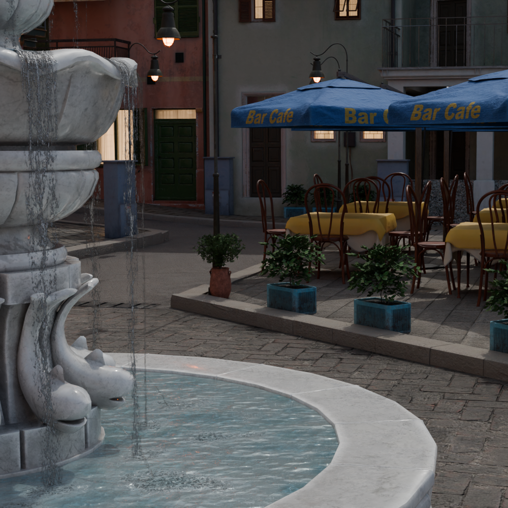 Open3DLab • Italian Seaside Town