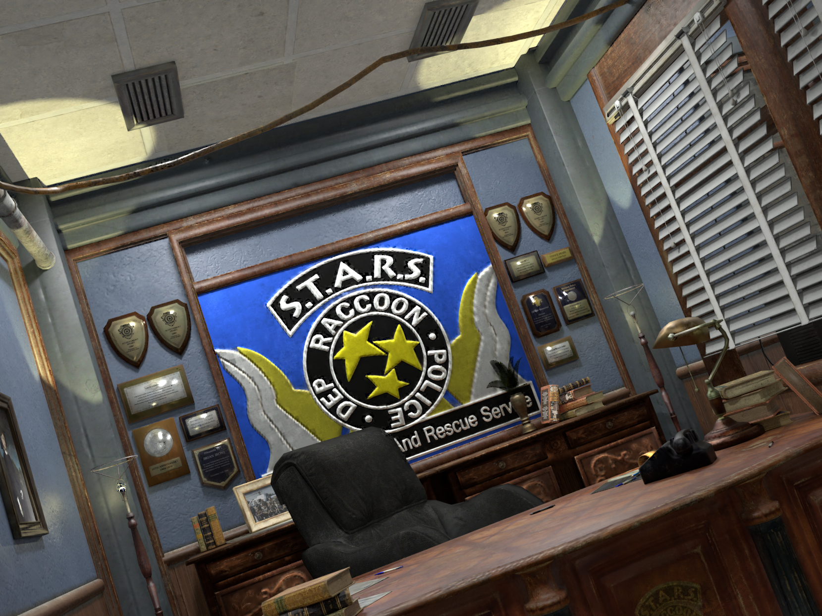 Open3DLab • S.T.A.R.S office from resident evil 2