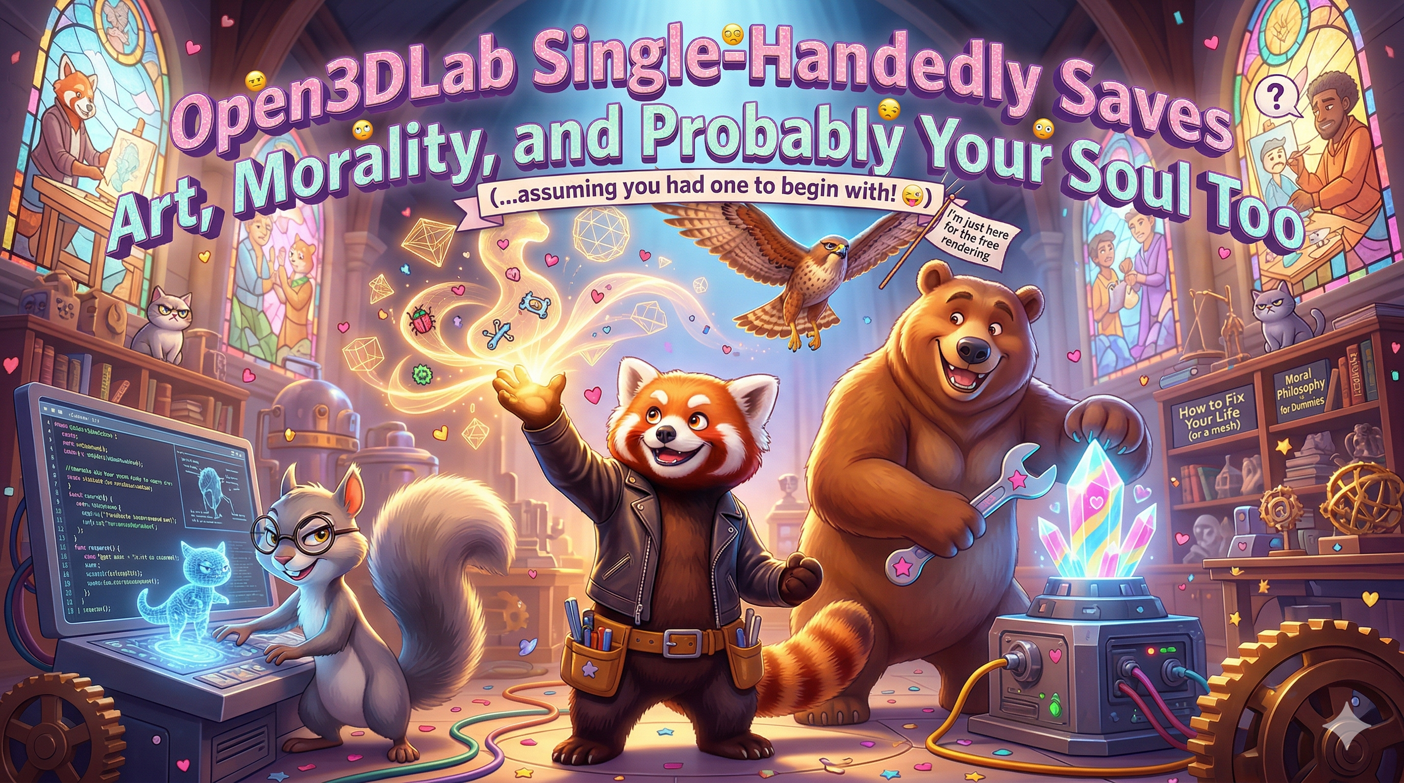 Open3DLab • Open3DLab Single-Handedly Saves Art, Morality, and Probably ...