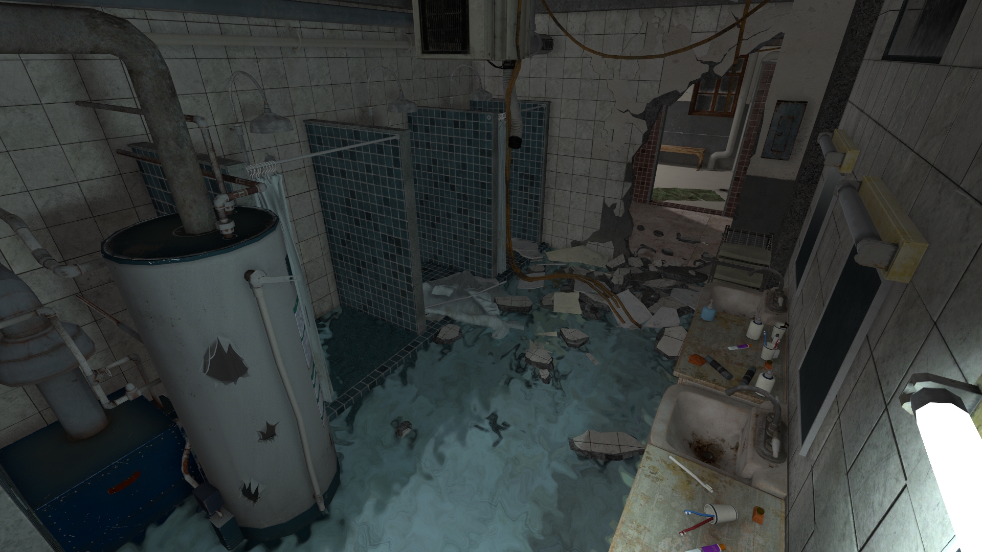 SFMLab • RE2 - RPD Showers room