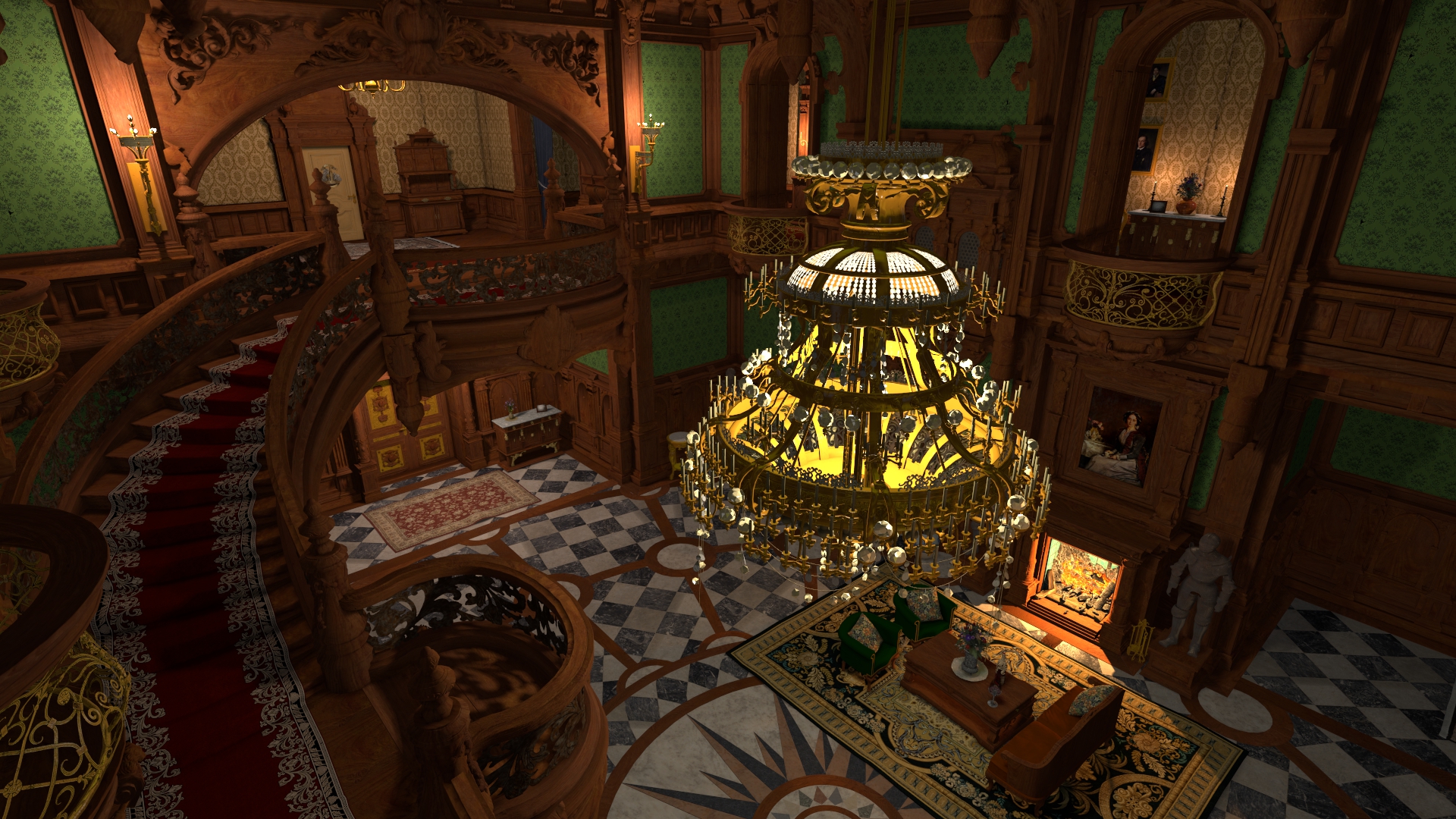 SFMLab • RE8 - Dimitrescu main hall