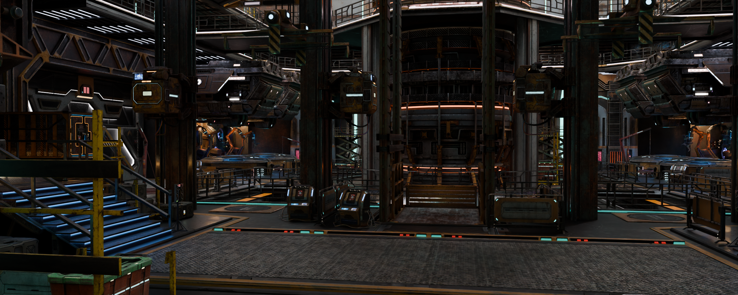Open3DLab • Sci-Fi Industrial Factory
