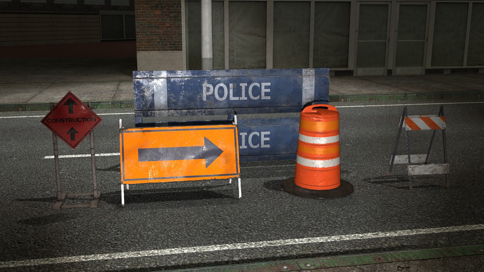 SFMLab • RE3 Remake Road Signs and Barricades Prop Pack