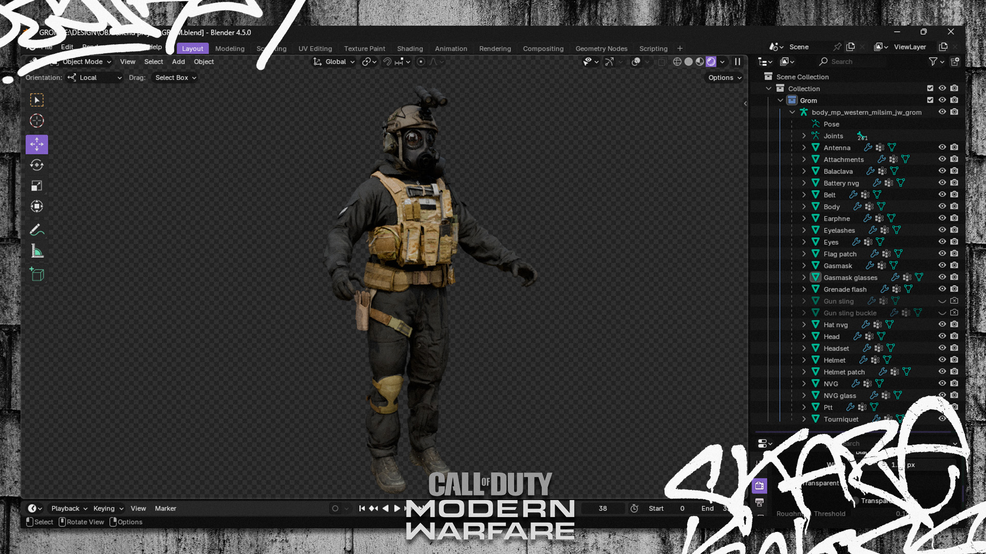 Open3DLab • GROM (mil-sim) - COD MW 2019