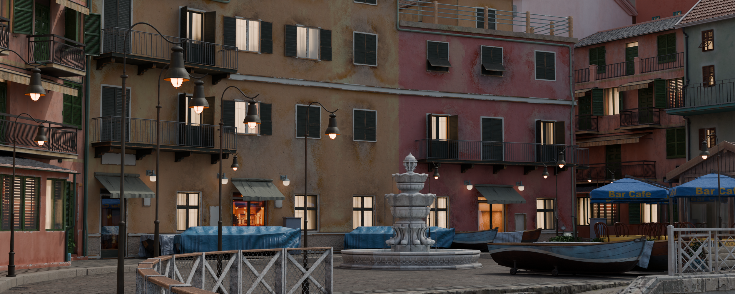 Open3DLab • Italian Seaside Town