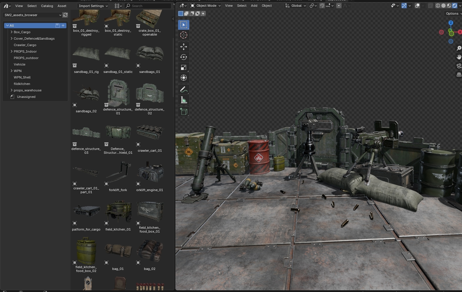 Open3DLab • WH40K SM2 - Assets Browser