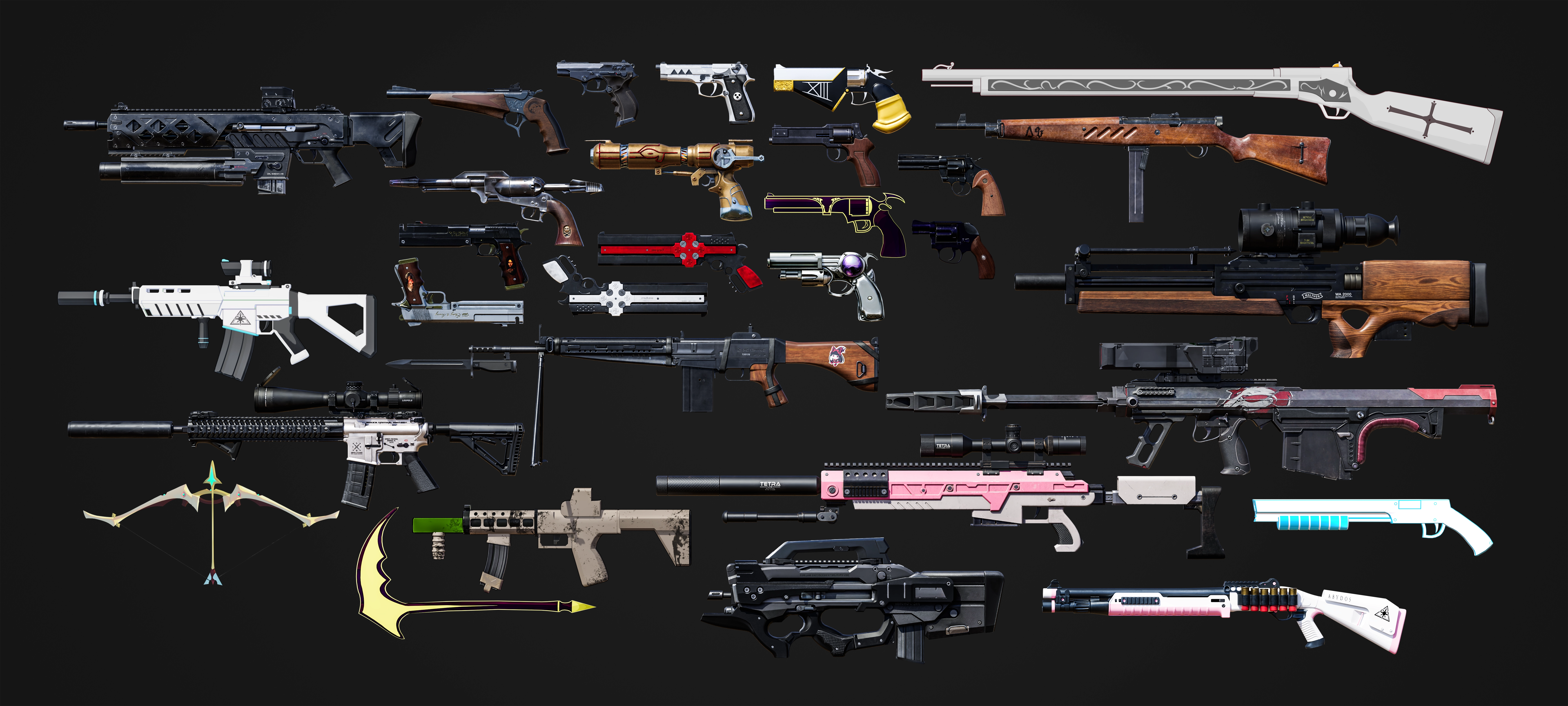 Open3DLab • Various iconic guns from anime (Vol. 2)