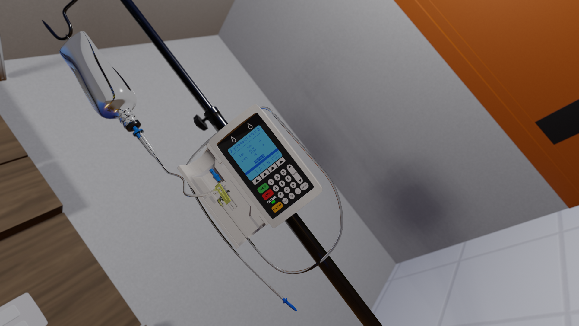 Open3DLab • Modern Hospital Room