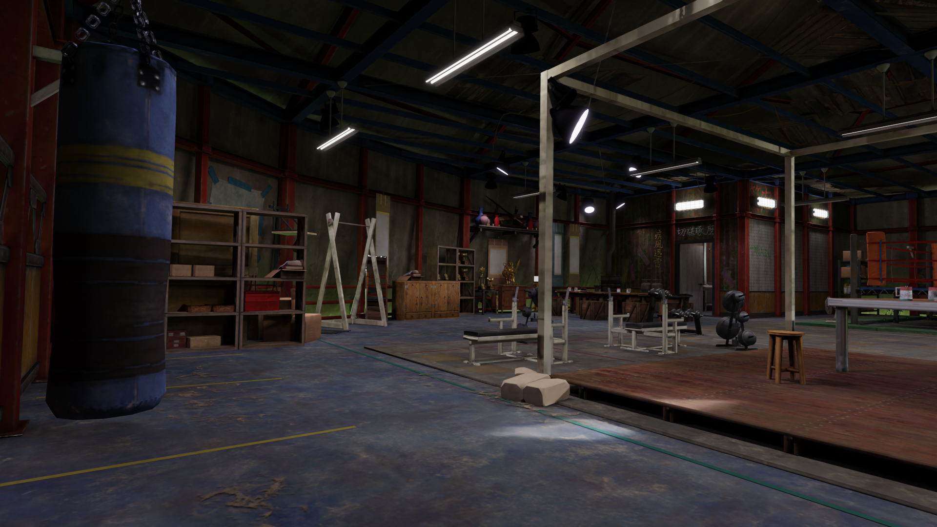 Open3DLab • FF7R - Wall Market Gym