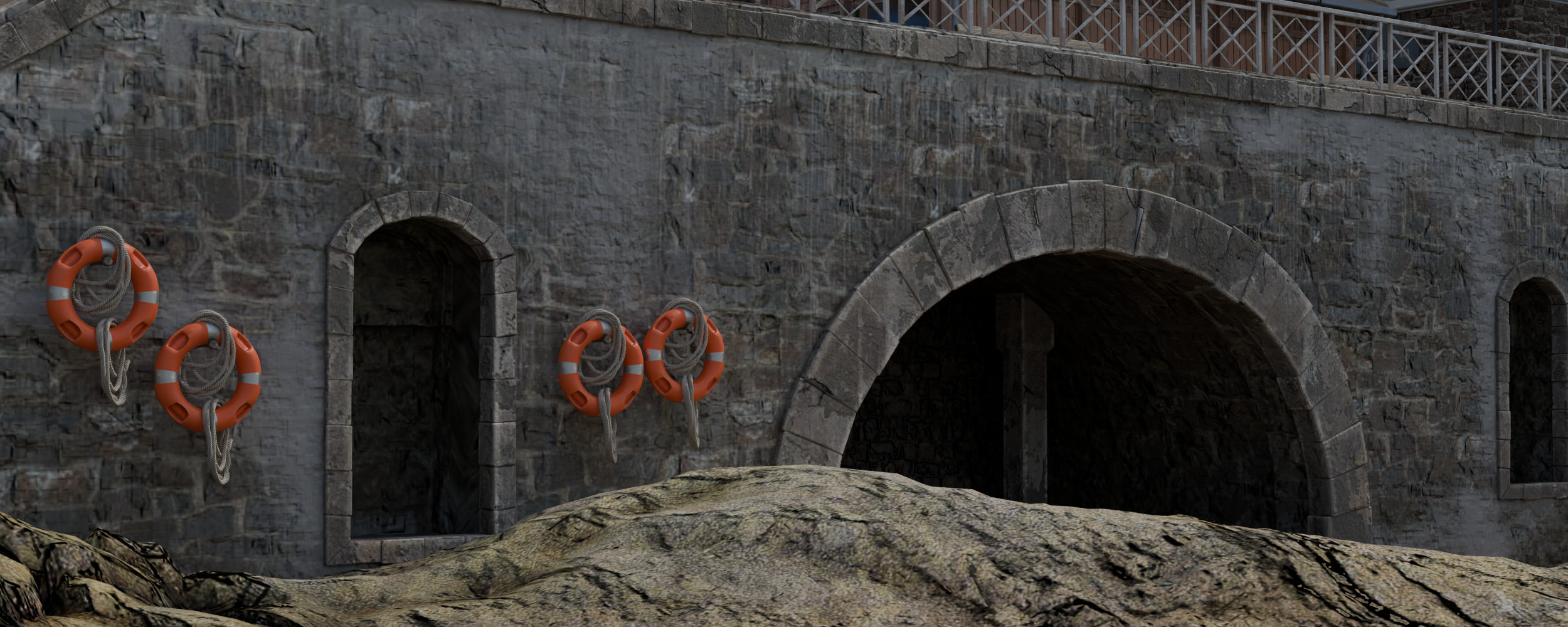 Open3DLab • Italian Seaside Town