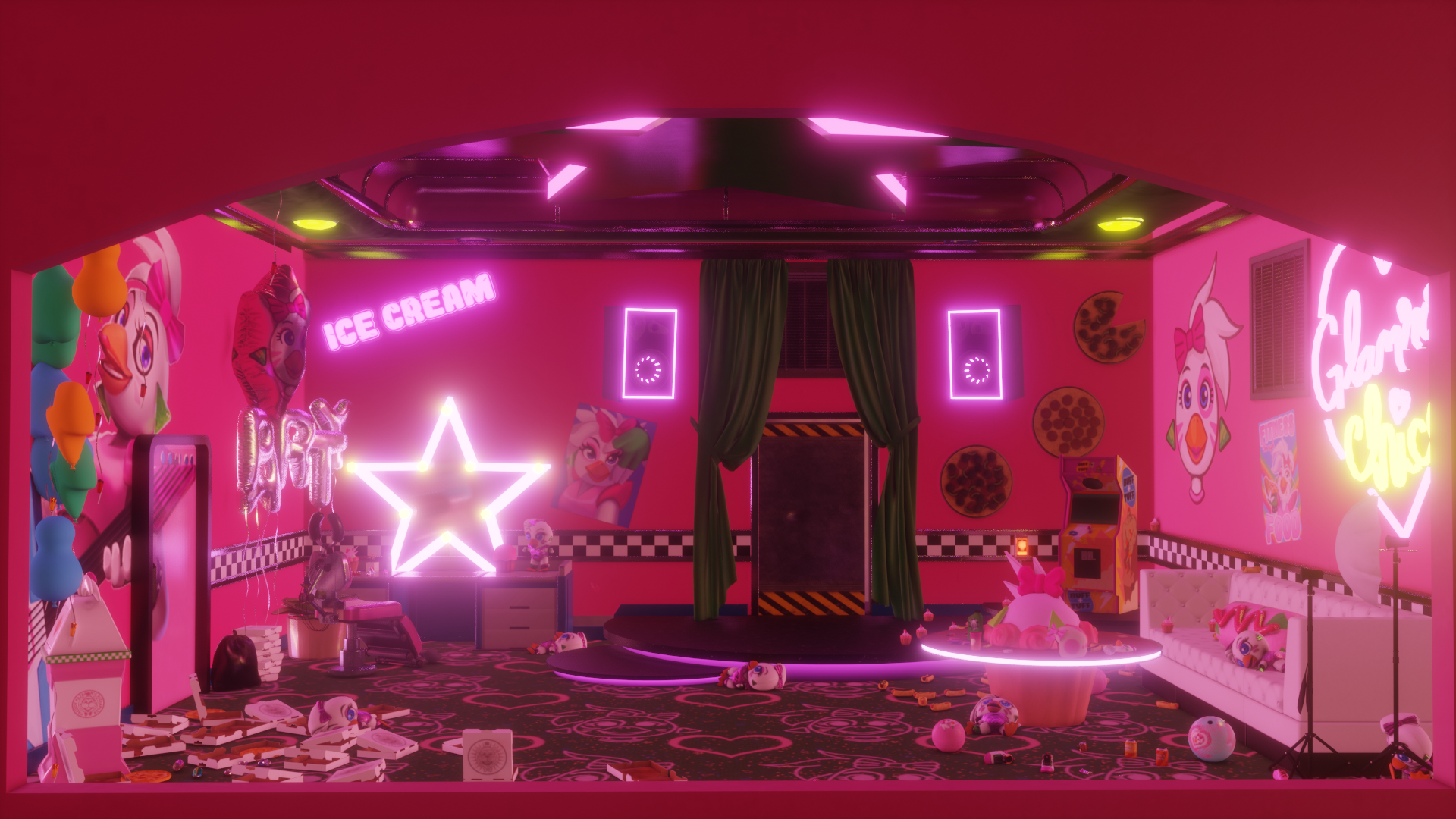 Open3DLab • Chica's Green Room / HDRI (By: DravenJV01)