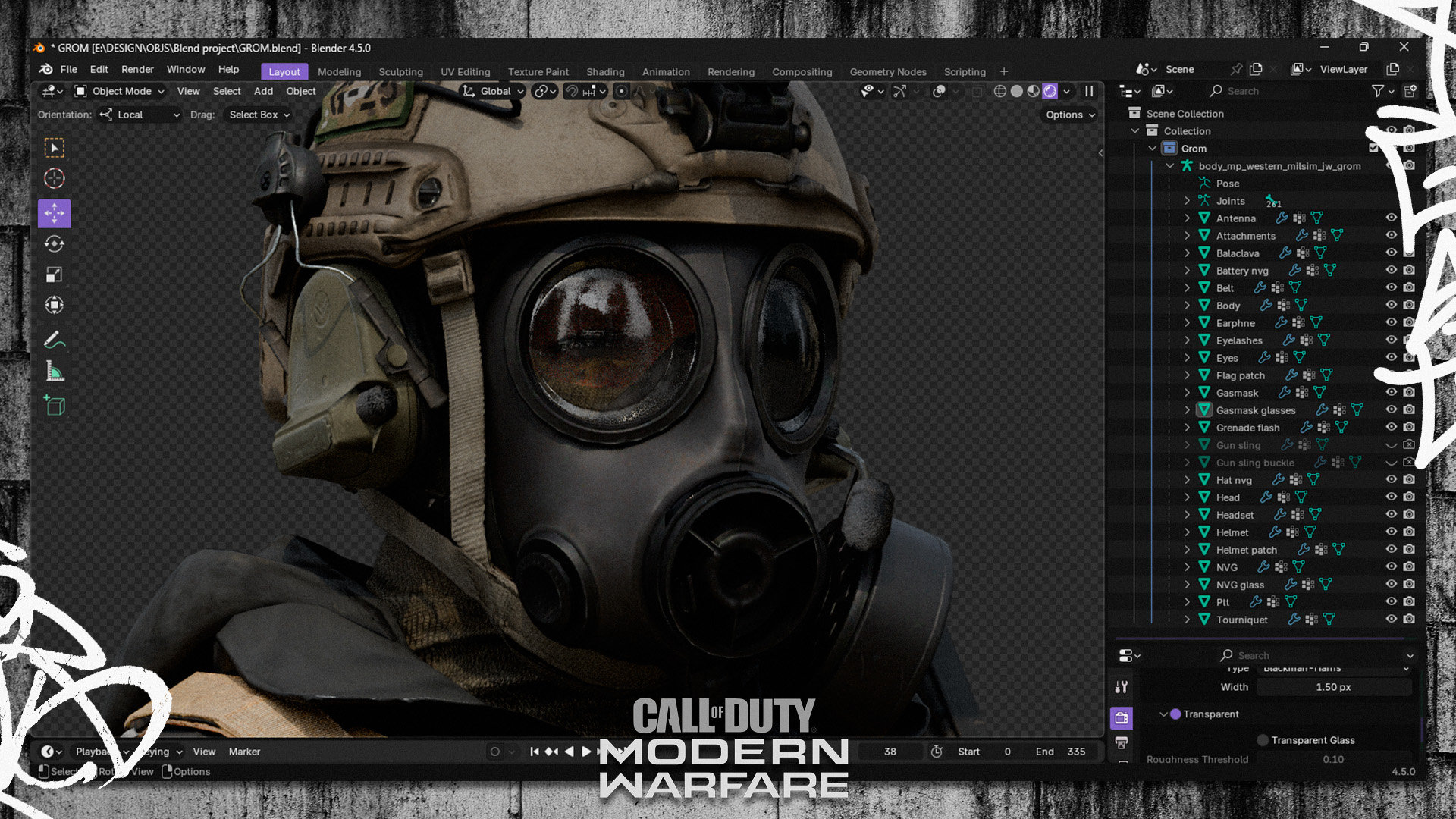 Open3DLab • GROM (mil-sim) - COD MW 2019