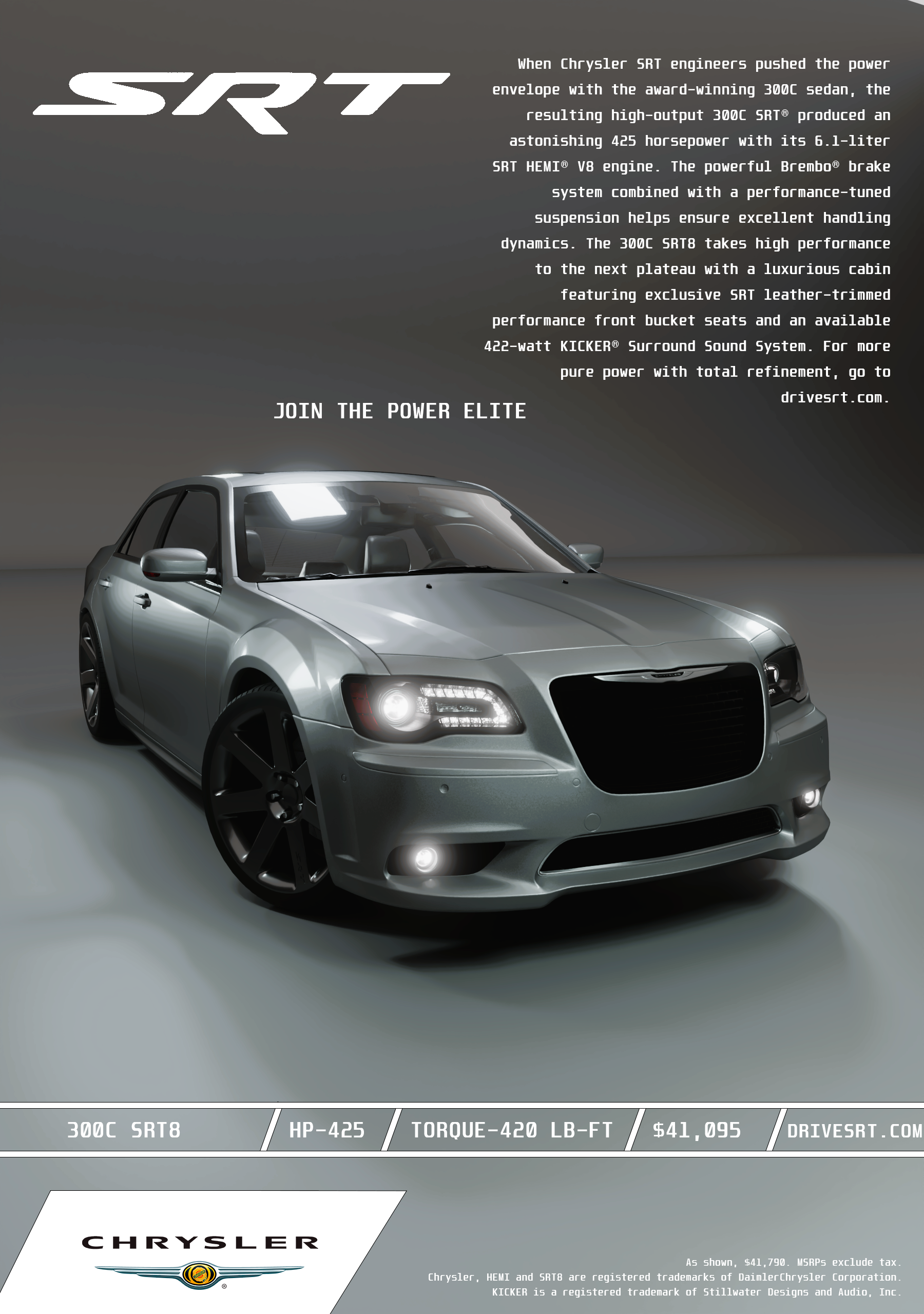 Open3DLab • Chrysler 300C SRT8 2012