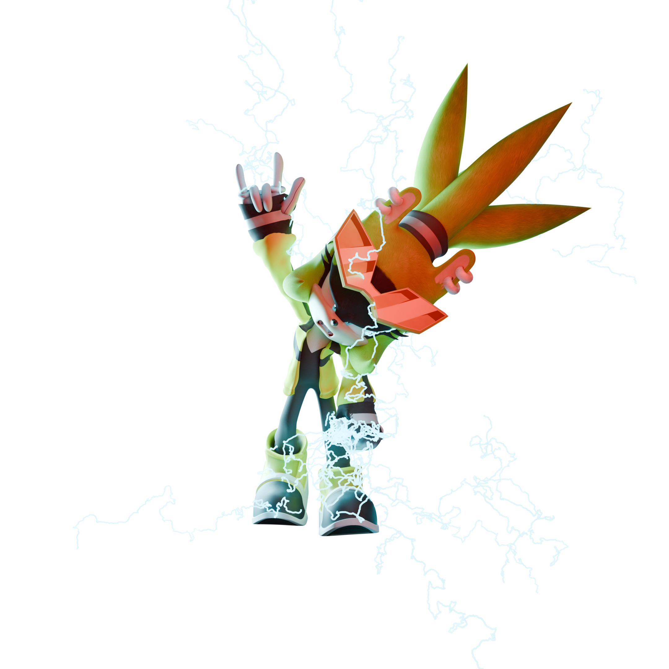 Open3DLab • Surge the Tenrec - IDW Sonic Comics - Riders Style