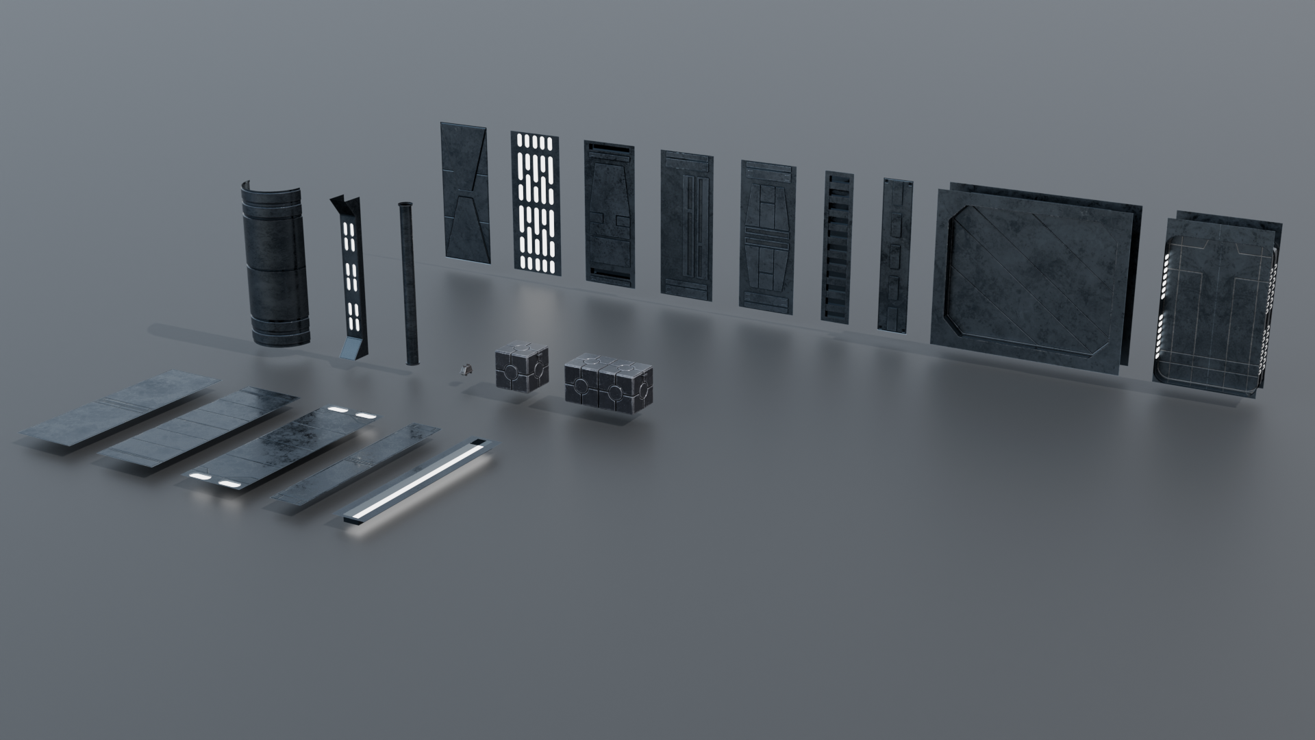 Open3DLab • Venator Hallway Assetpack