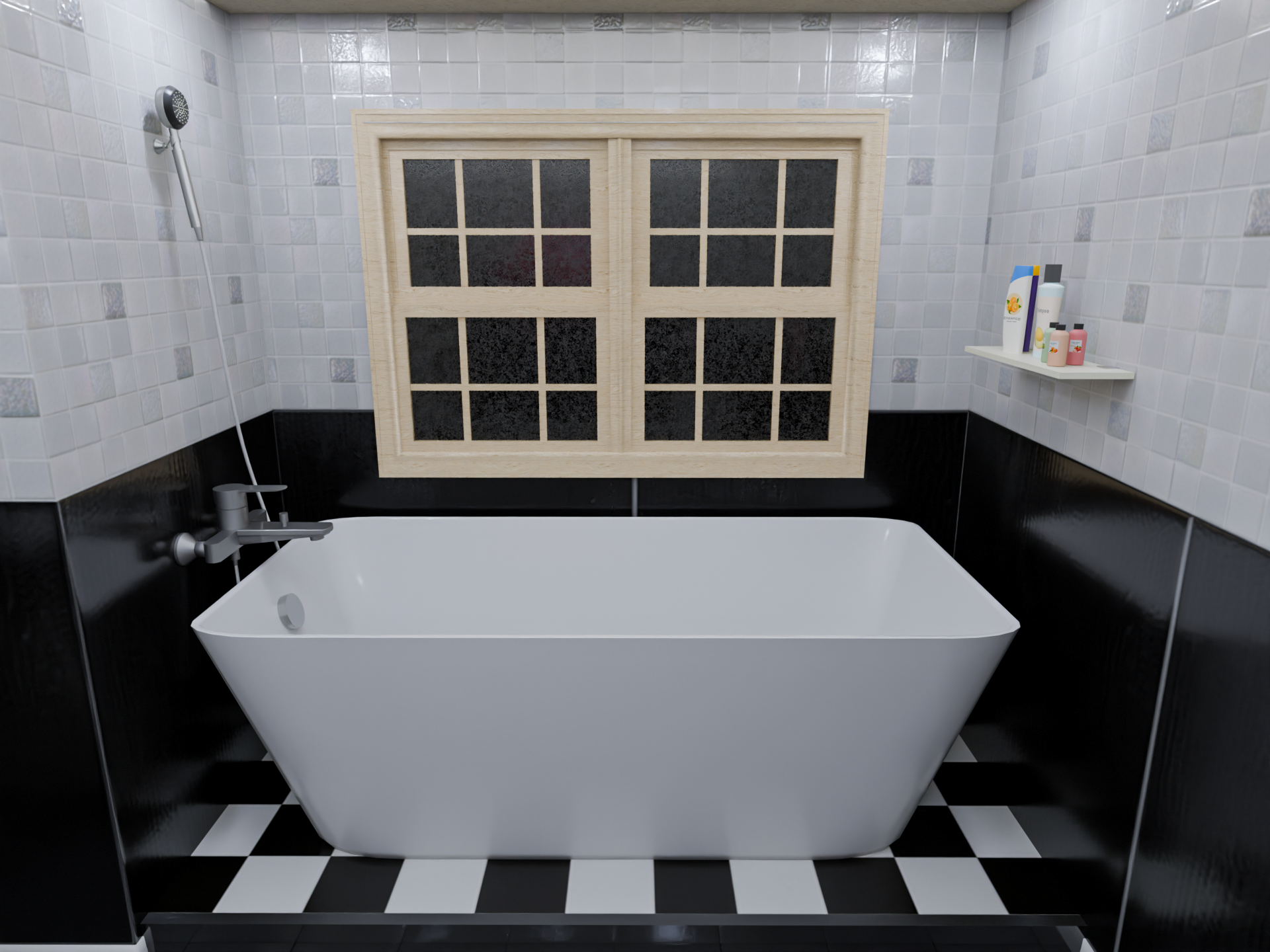 Open3DLab • B&W Bathroom