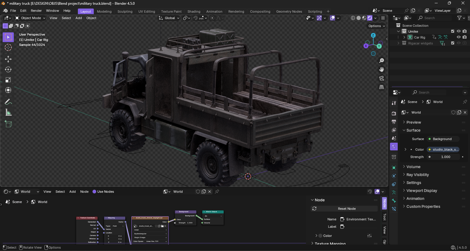 Open3DLab • UMIKE | Military truck | MW 2019