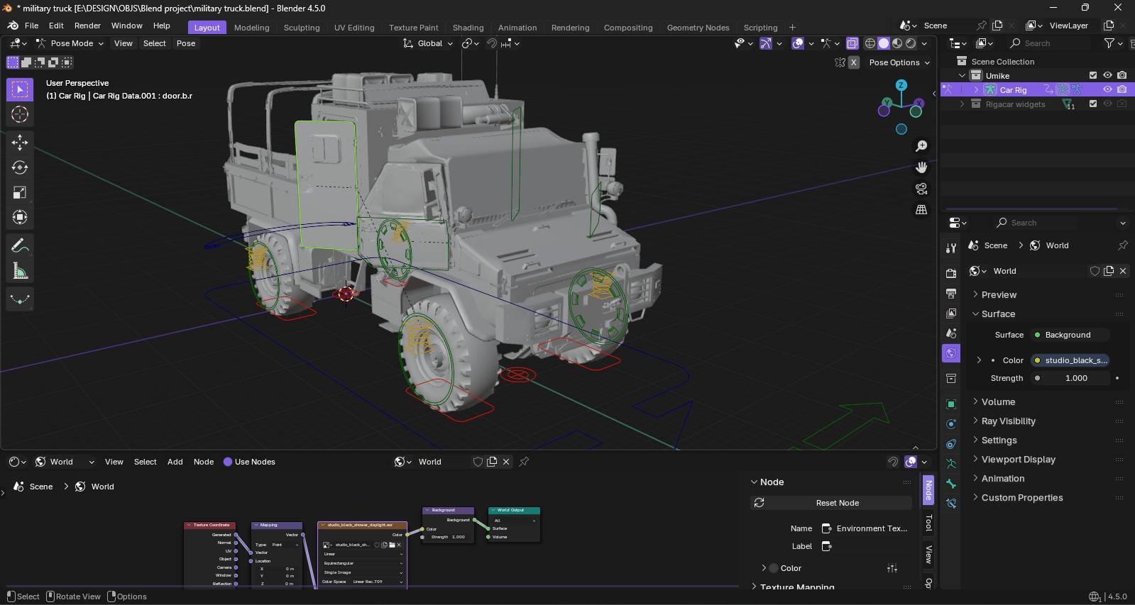 Open3DLab • UMIKE | Military truck | MW 2019