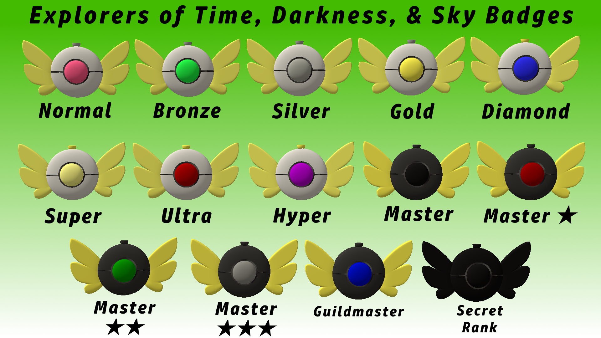 SFMLab • Pokemon Mystery Dungeon - Explorer Badges