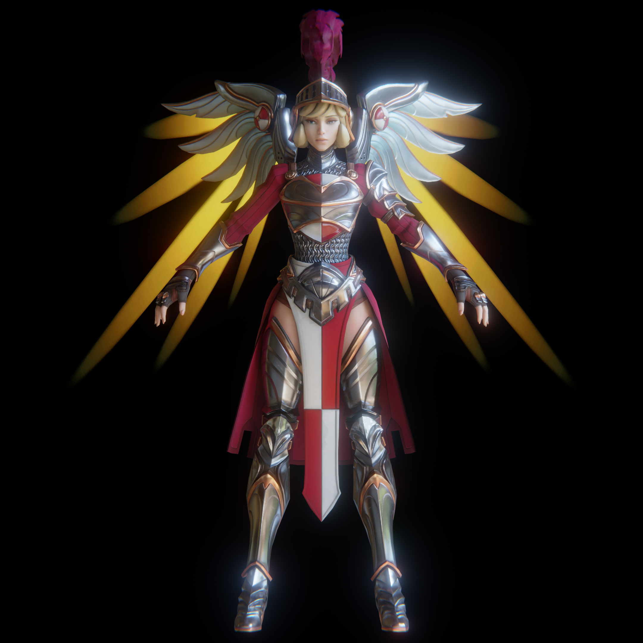 Open3DLab • Mercy Royal Knight Skin (Overwatch 2)
