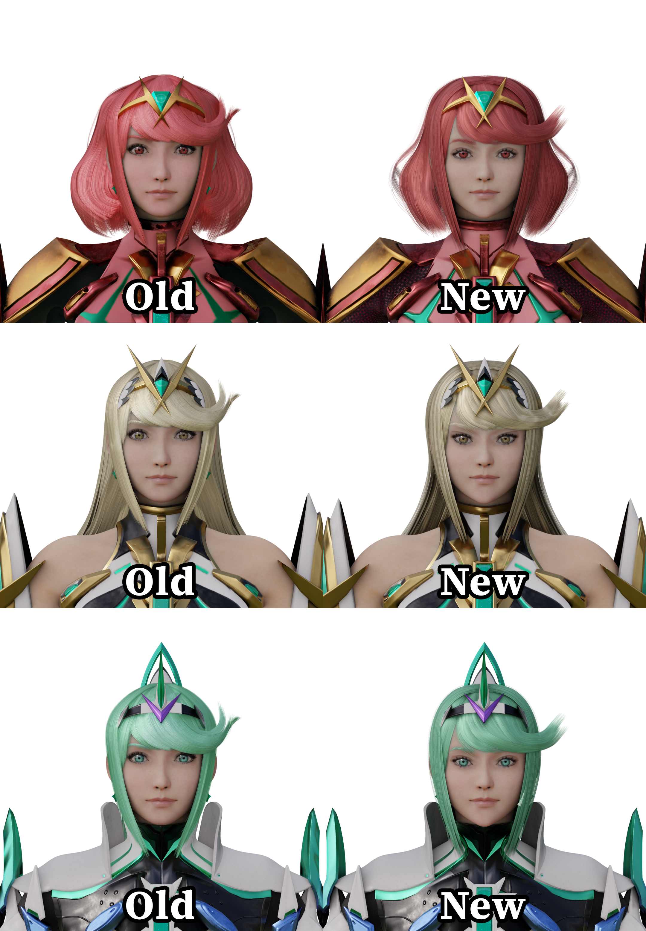 SmutBase • Pyra, Mythra, Pneuma, and Glimmer - Xenoblade Chronicles 2/3 ...
