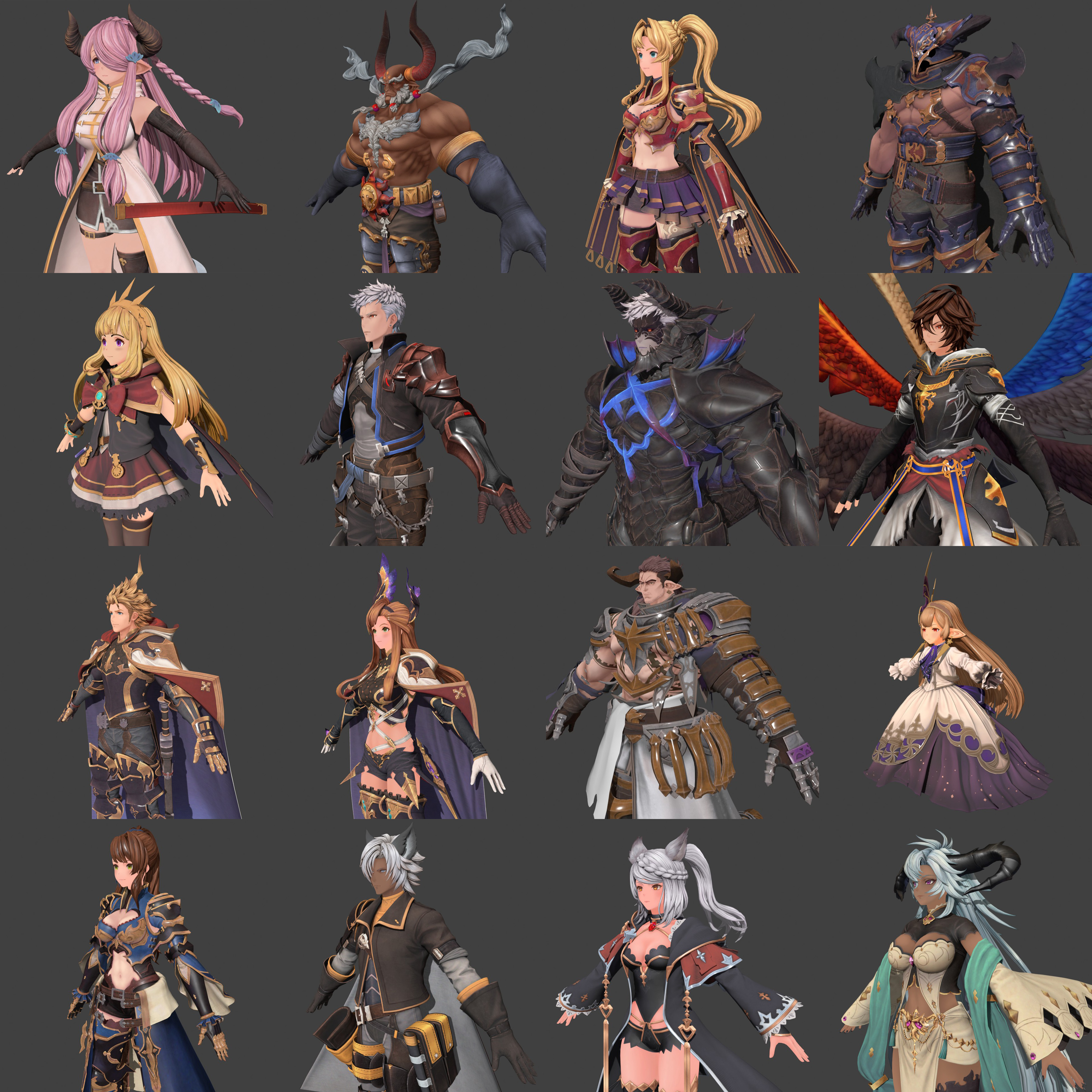 Open3DLab • Granblue Fantasy : Relink------All player characters