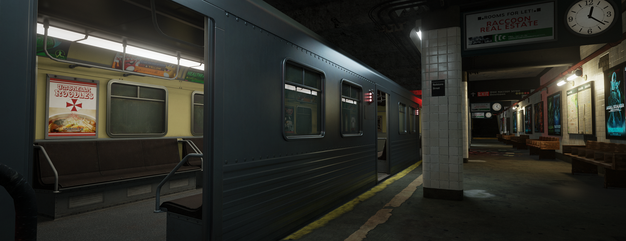 Open3DLab • Resident Evil 3 - Subway Entrance & Platform