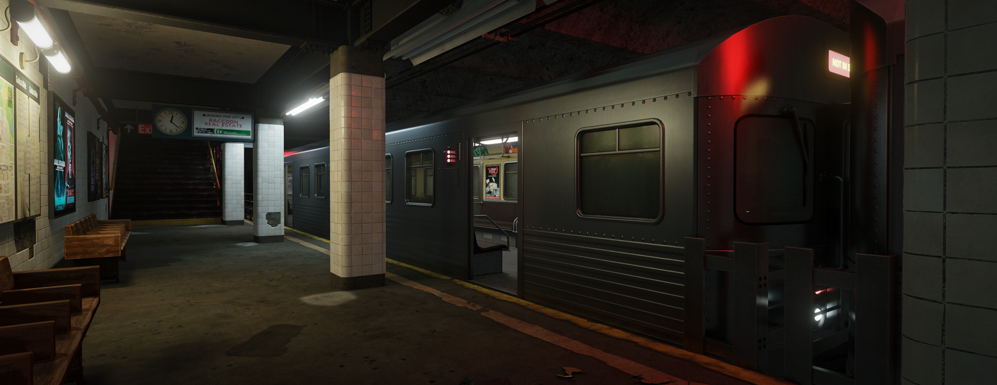 Open3DLab • Resident Evil 3 - Subway Entrance & Platform