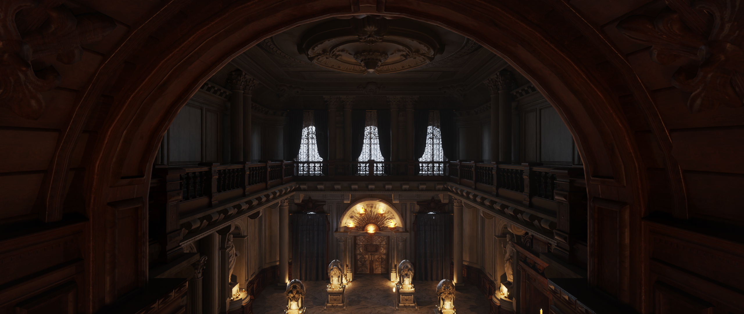 Open3DLab • Resident Evil 8 - Hall of the Four