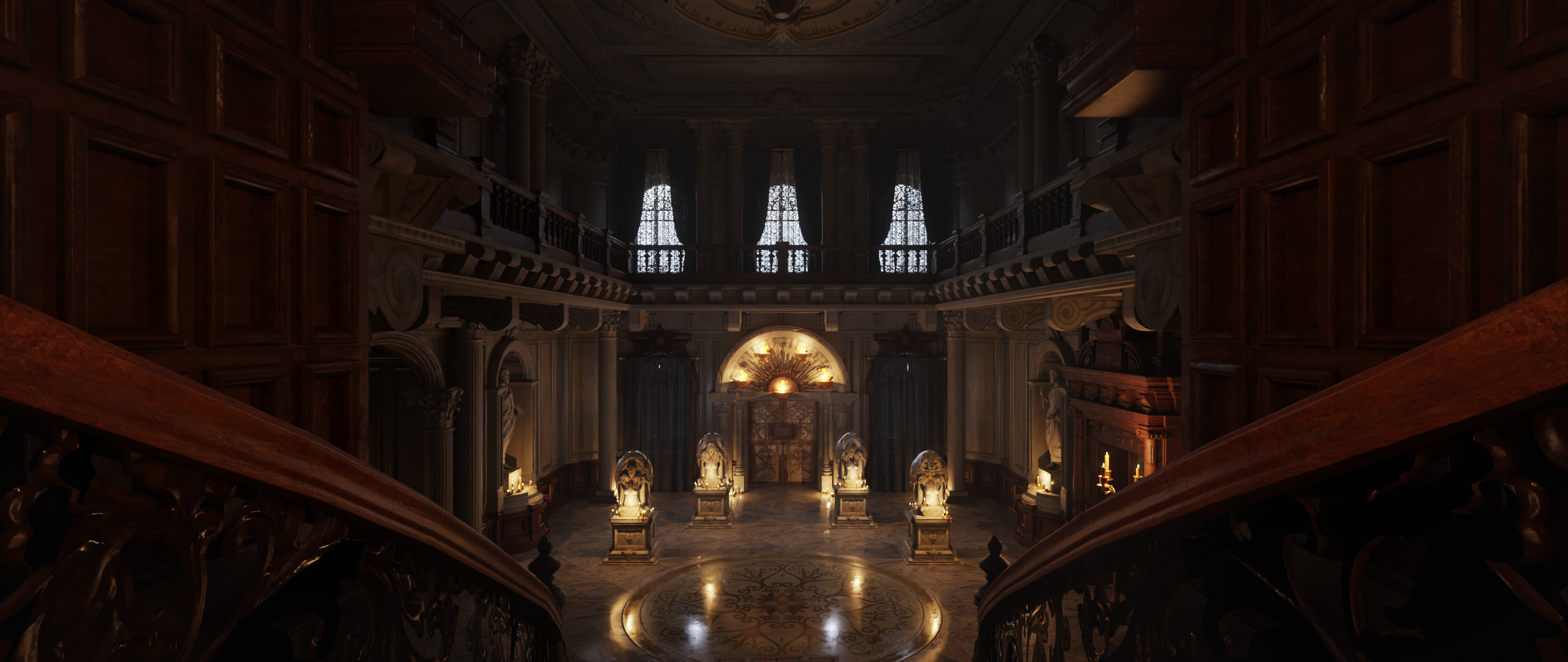 Open3DLab • Resident Evil 8 - Hall of the Four