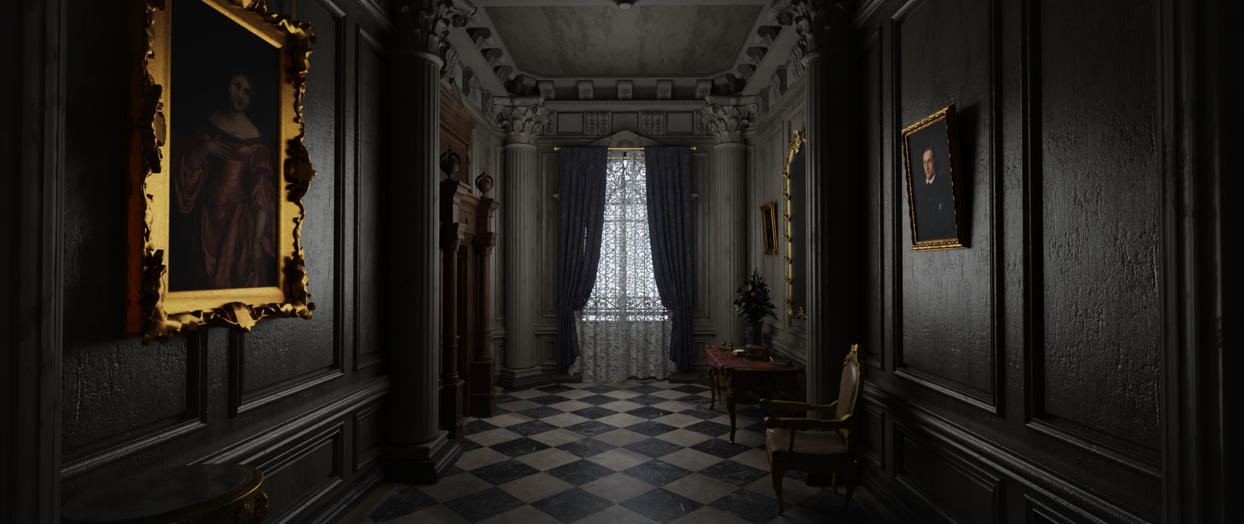 Open3DLab • Resident Evil 8 - Hall of the Four