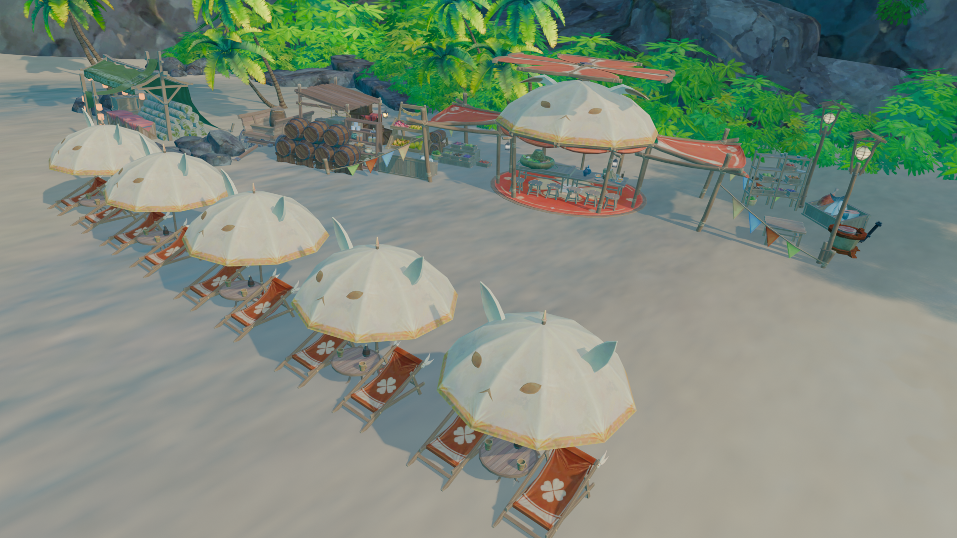 Open3DLab • Summer Getaway (Genshin inspired map project)