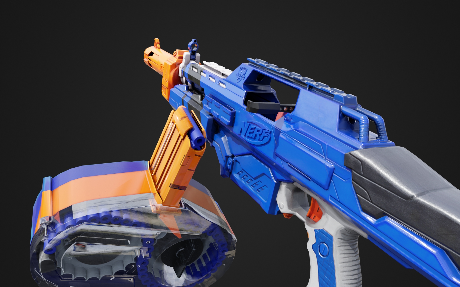 Open3DLab • Nerf Accustrike StratoHawk (+Titan CS-50 Drum Mag)