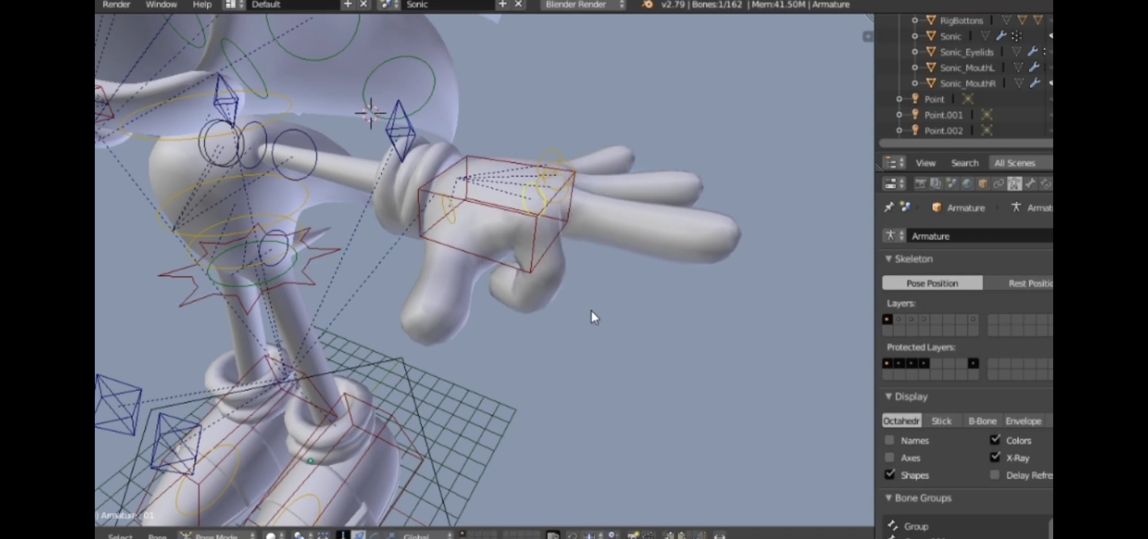 Open3DLab • Sonic Rig Beta - Blender 2.79