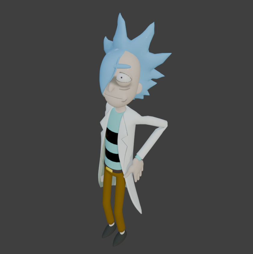 Open3DLab • Rick Sanchez (Multiverse/Rick and Morty)