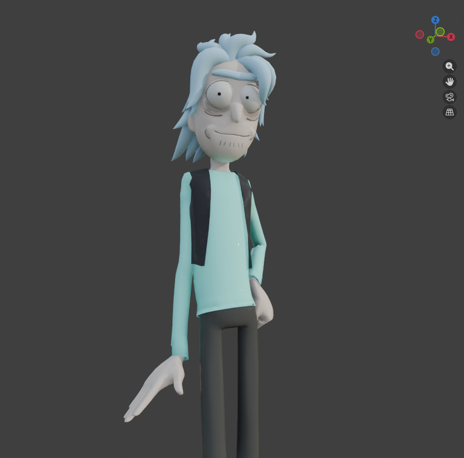 Open3DLab • Rick Sanchez (Multiverse/Rick and Morty)