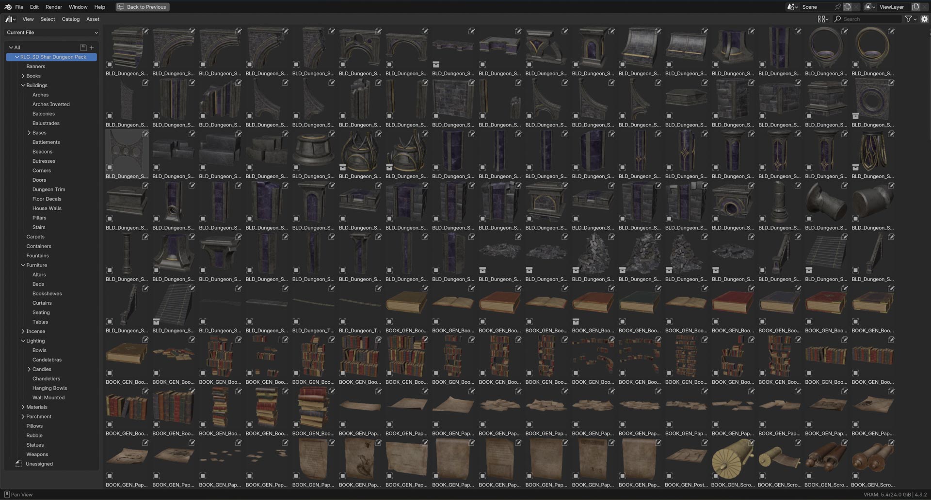 Open3DLab • Sharran Dungeon Asset Library