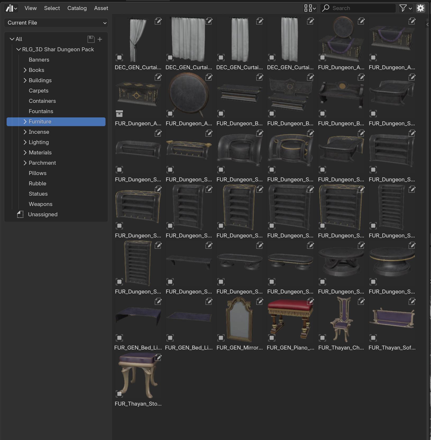 Open3DLab • Sharran Dungeon Asset Library
