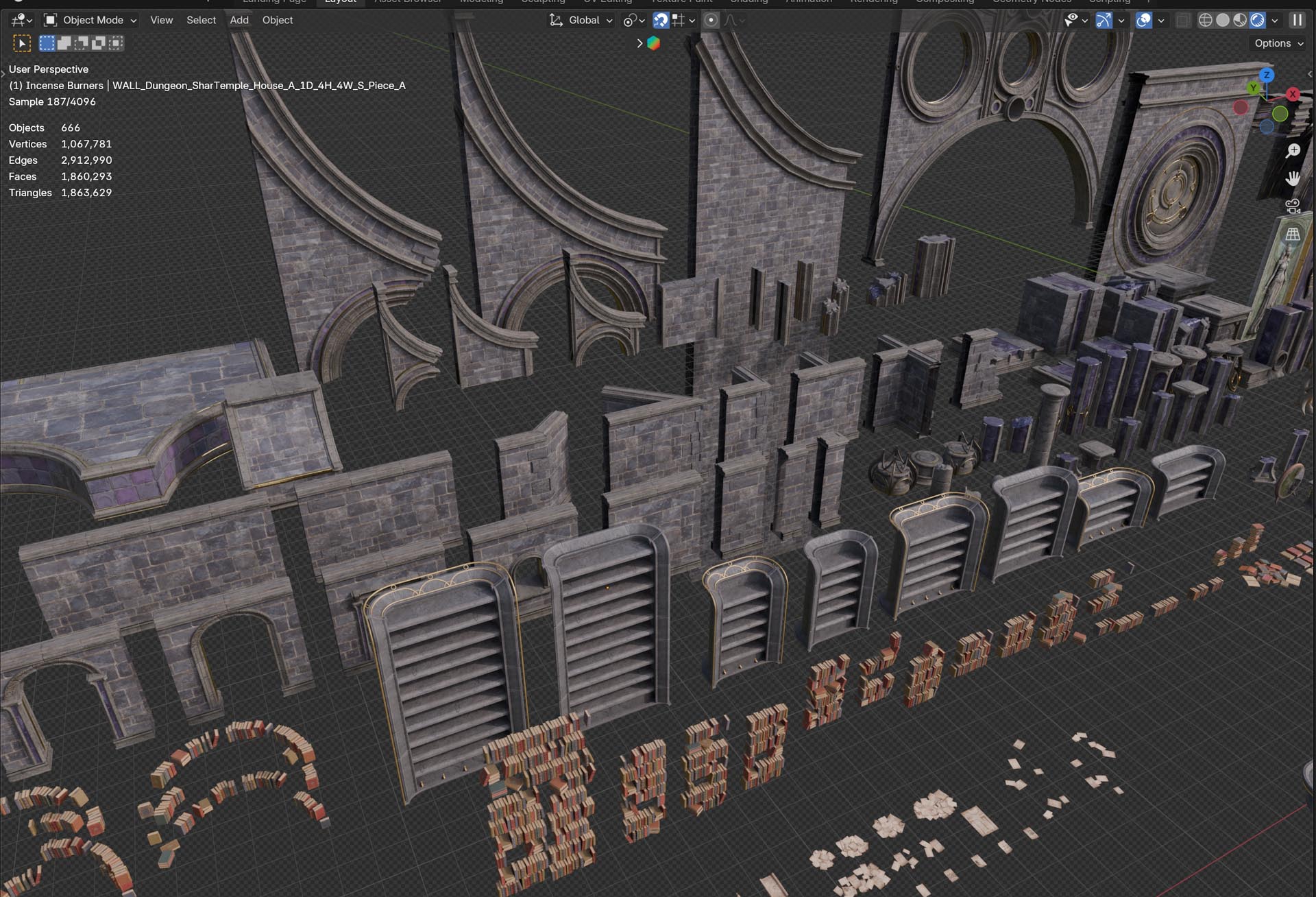 Open3DLab • Sharran Dungeon Asset Library