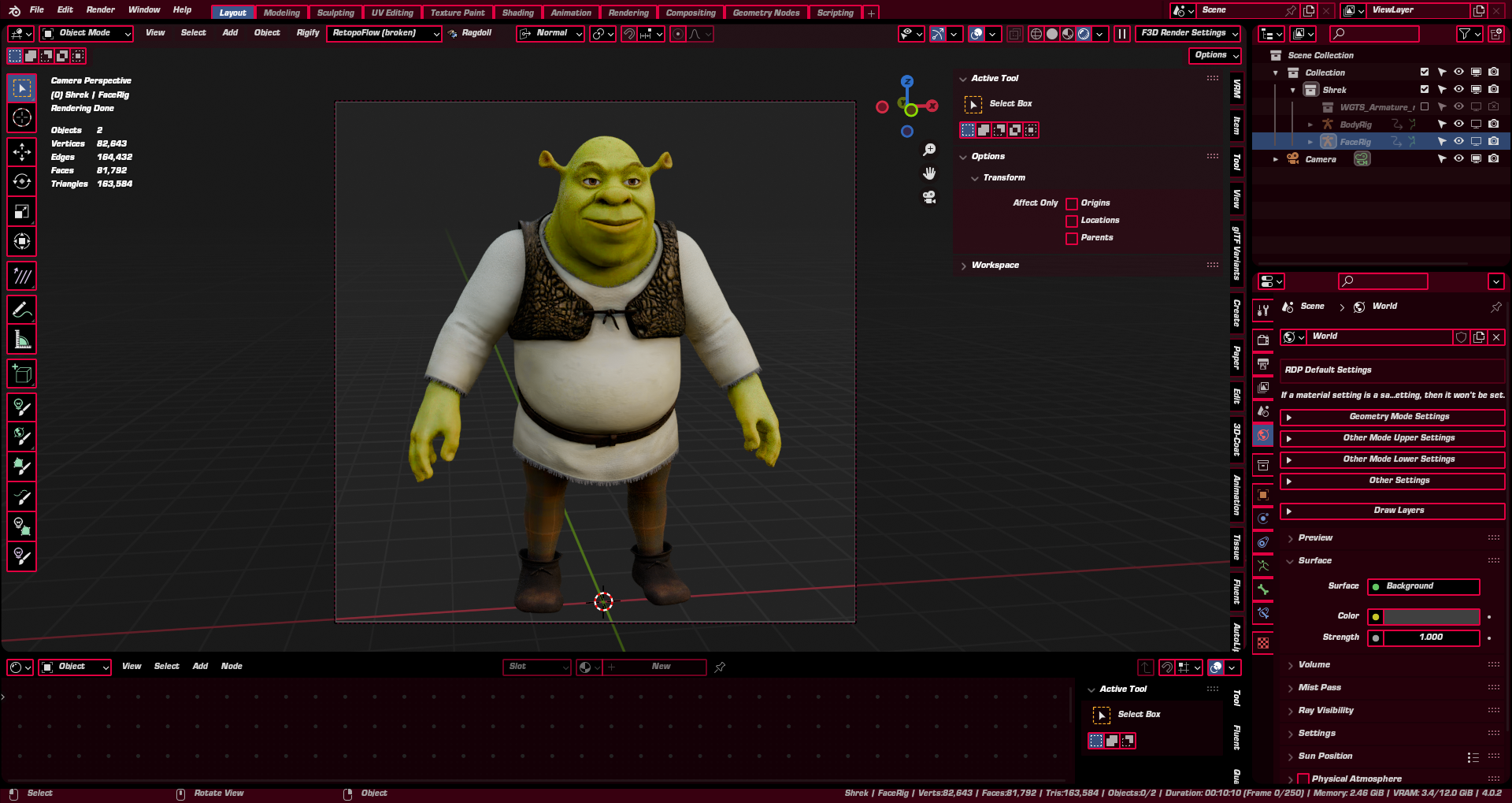 Open3DLab • Shrek