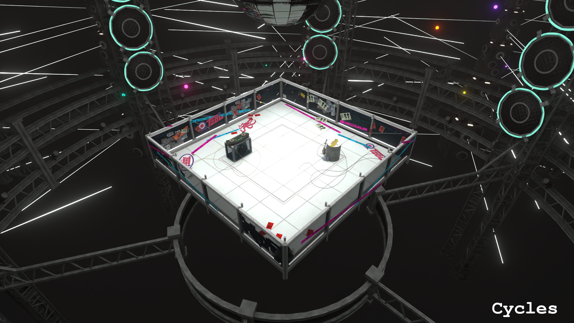 Open3DLab • Showdown Arena (Splatoon 2) Blender 4.5.3
