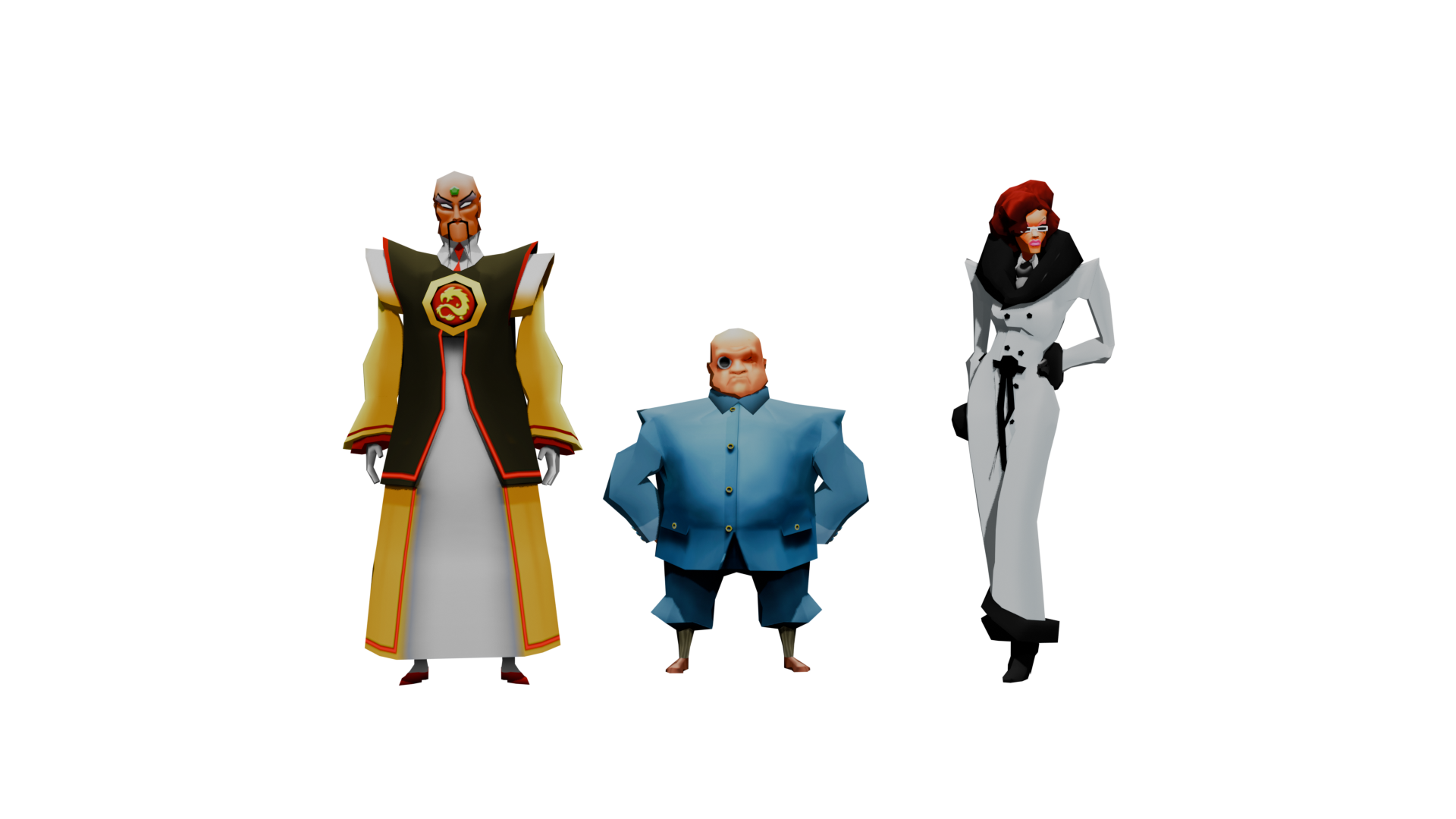 Open3DLab • Evil Genius (2004) - Characters