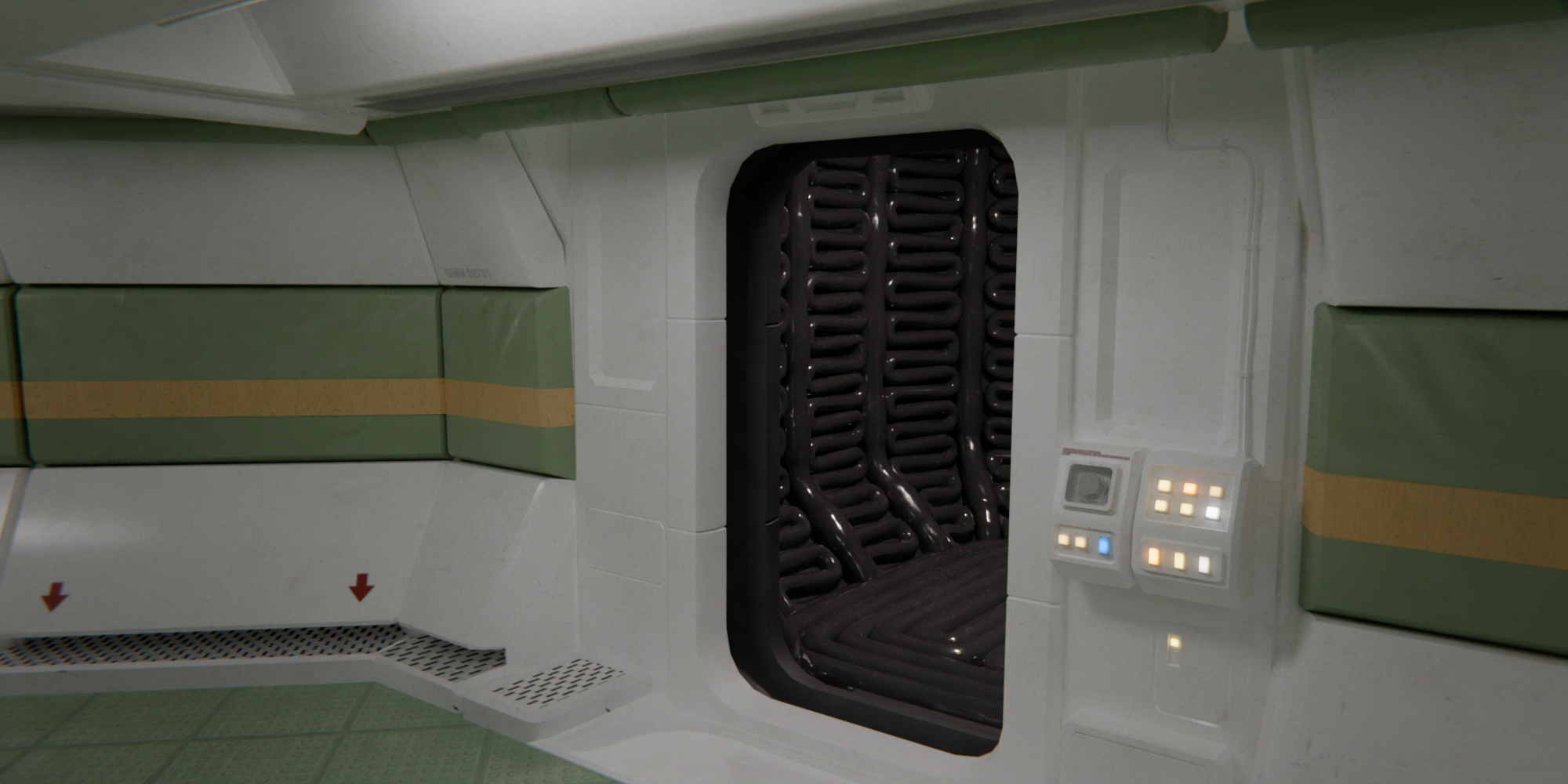 Open3DLab • Alien: Isolation Medical Facility Padded Walls Room