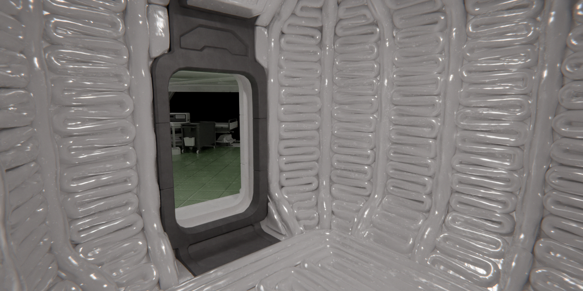 Open3DLab • Alien: Isolation Medical Facility Padded Walls Room